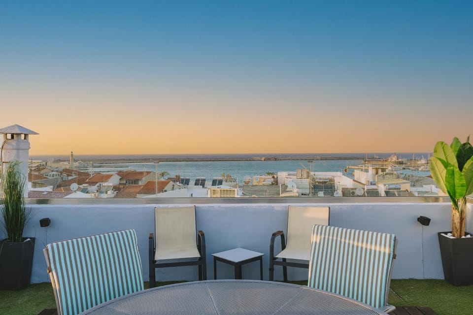 Patio, Day, Natural landscape, View (from property/room), Balcony/Terrace, Living room, Seating area, Dining area, Sea view