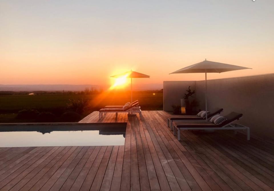 Swimming pool, Sunrise, Sunset