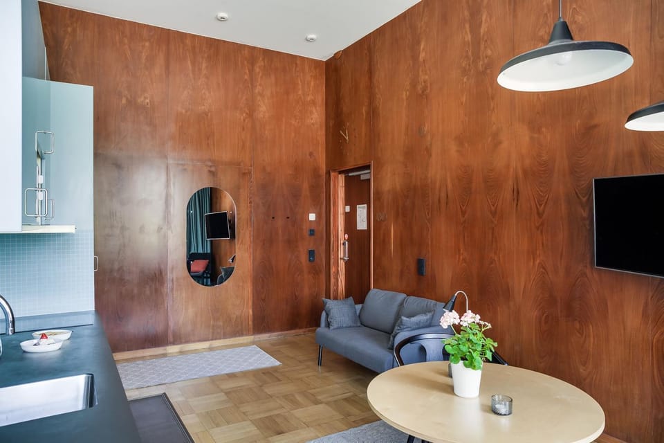 Kitchen or kitchenette, Living room