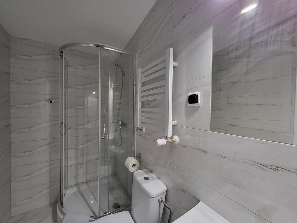 Shower, Toilet, Bathroom, towels