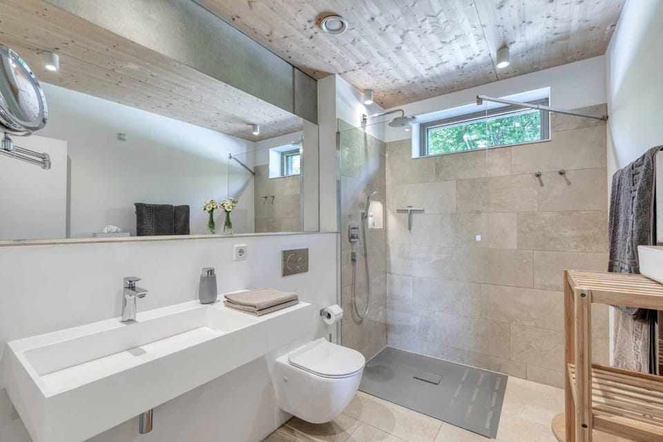 Shower, Toilet, towels