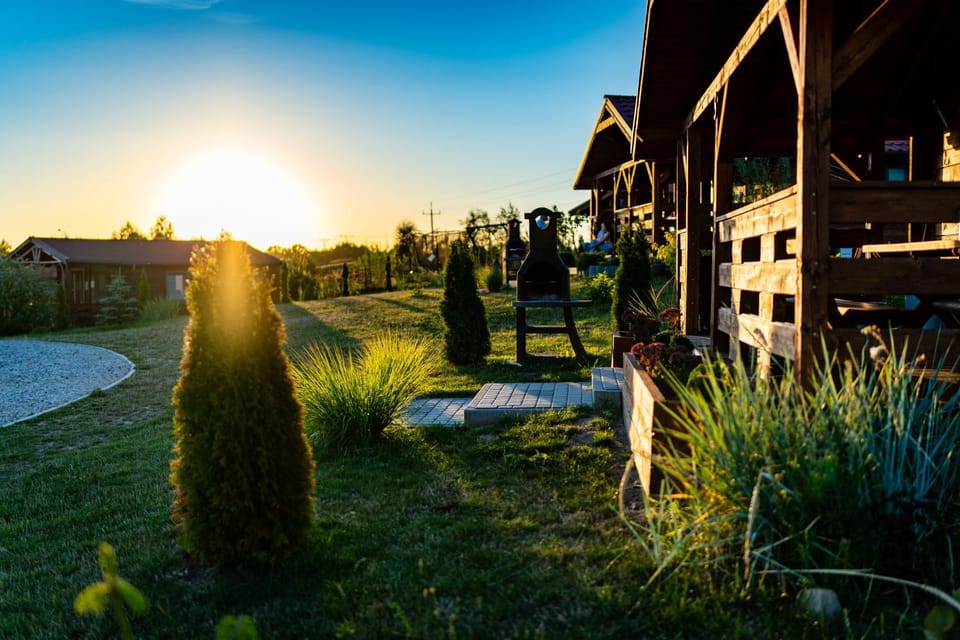Garden view, Sunset