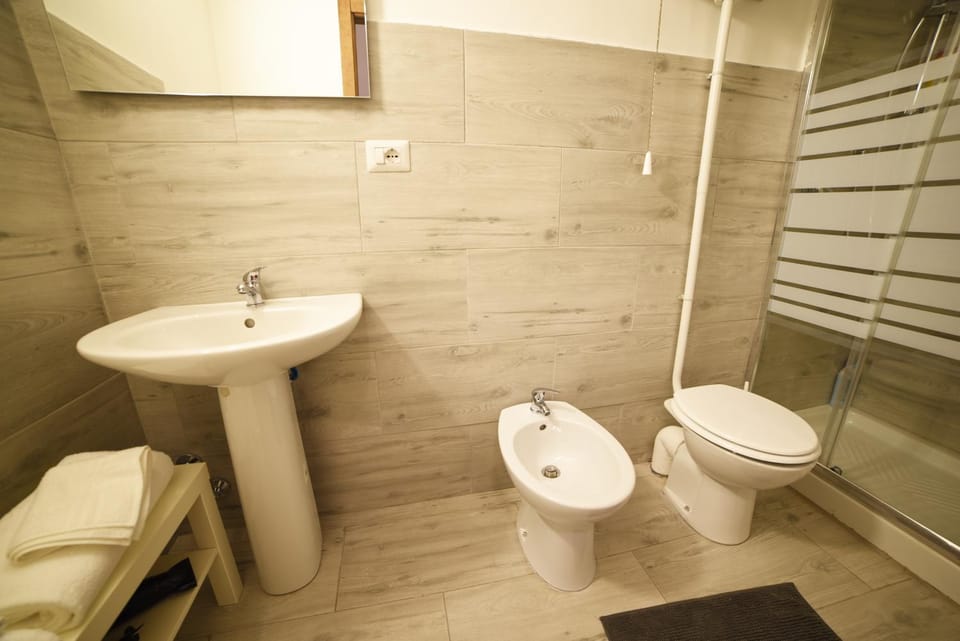 Shower, Toilet, Bathroom, TV and multimedia, Other, Photo of the whole room, Decorative detail