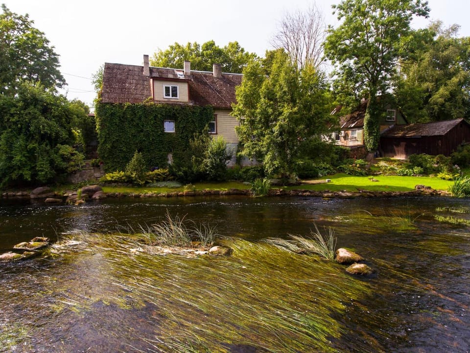 Property building, Day, Natural landscape, River view