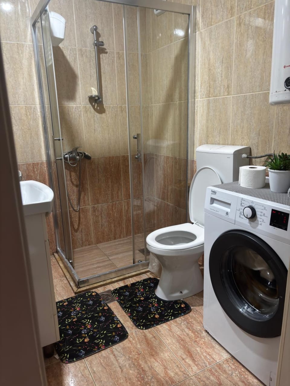 Shower, Toilet, Bathroom, washing machine