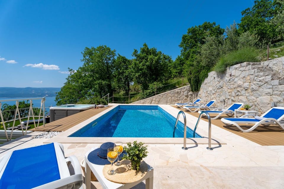 Villa Maruncela with sea and island views, 5 bedrooms, private pool, gym Villa in Split-Dalmatia County