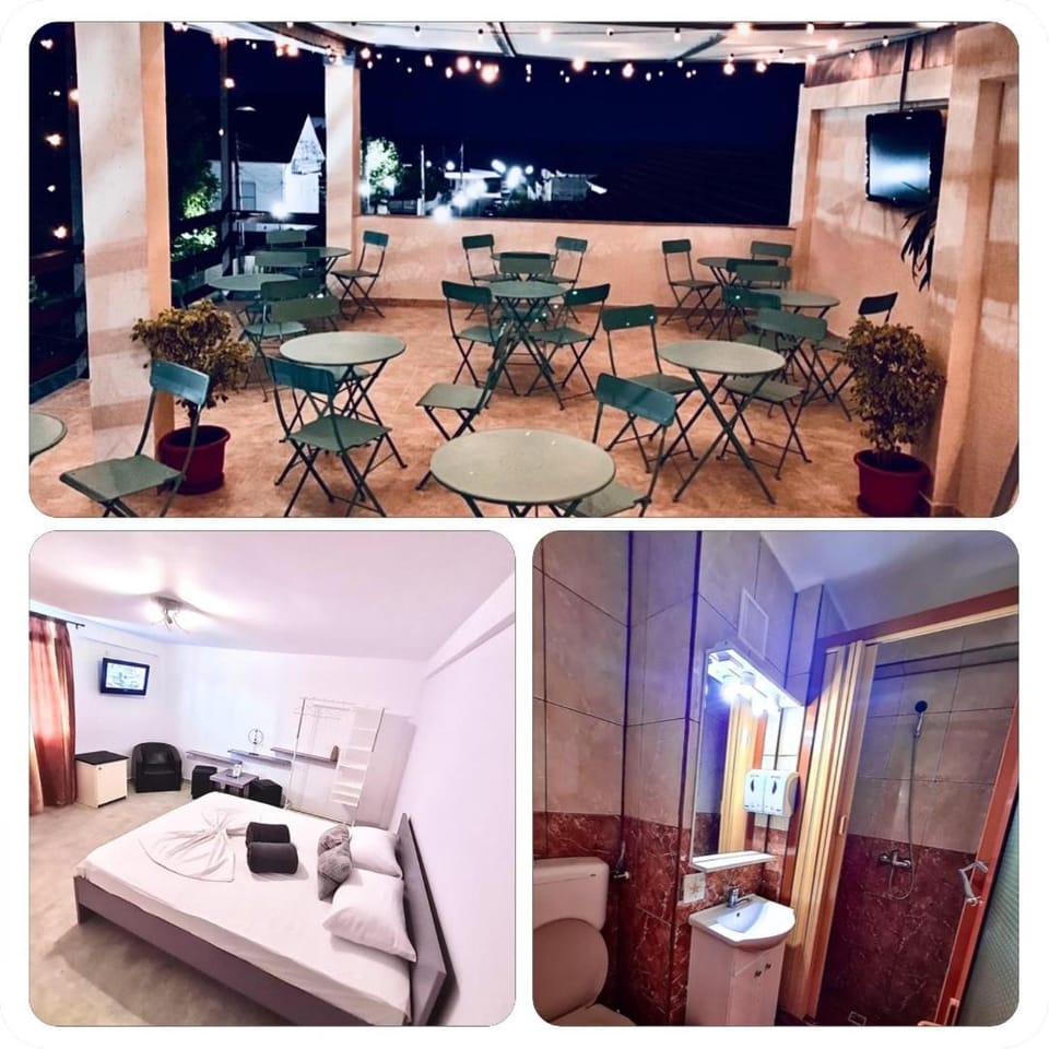 Communal lounge/ TV room, Bed, Night, TV and multimedia, Living room, Photo of the whole room, Seating area, Dining area, Evening entertainment, Bedroom