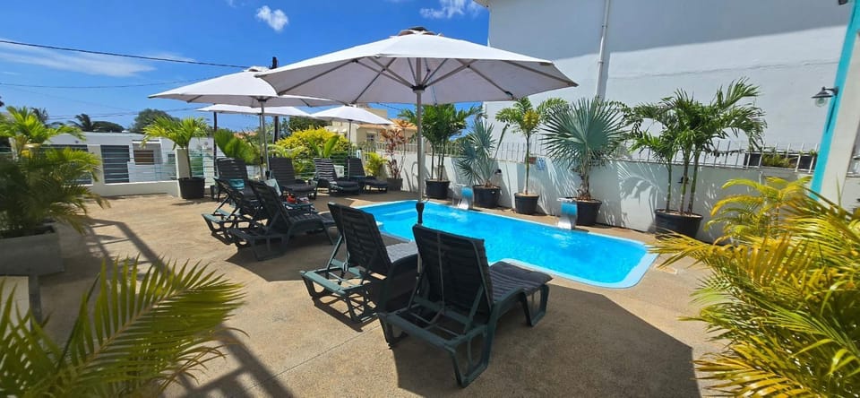 Pool view, Swimming pool, sunbed