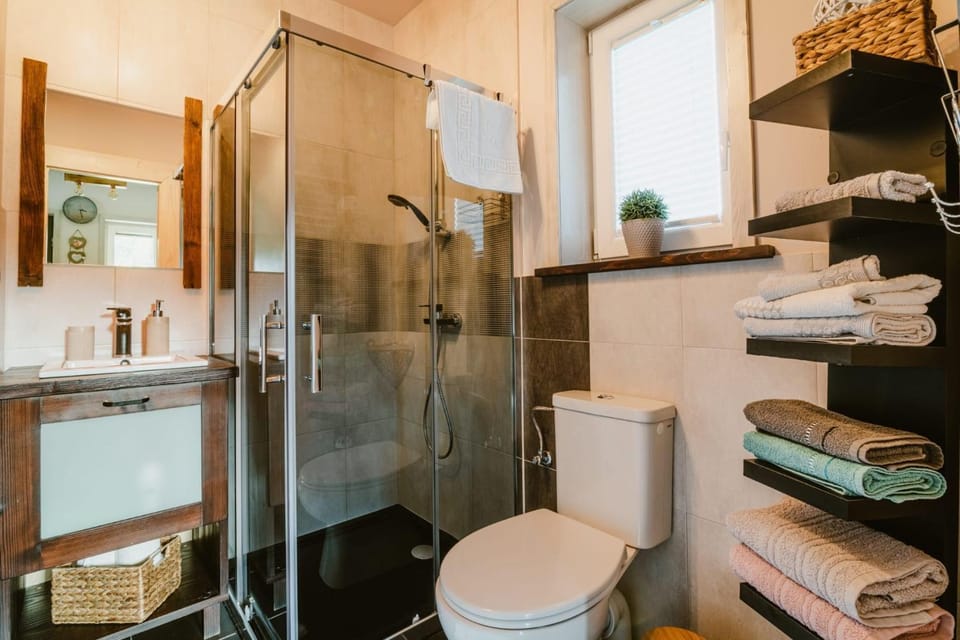 Shower, Toilet, Bathroom, towels