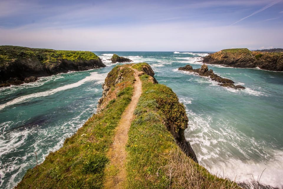 Ocean-View Manor with Large Yard Walk to Beach House in Mendocino County