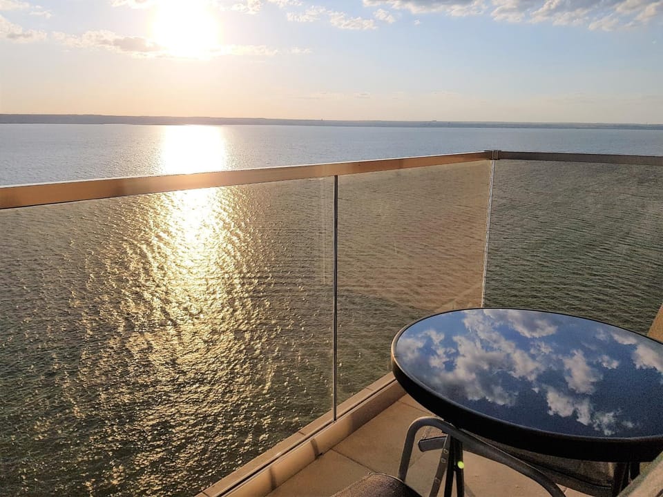 Natural landscape, View (from property/room), Balcony/Terrace, Sunset