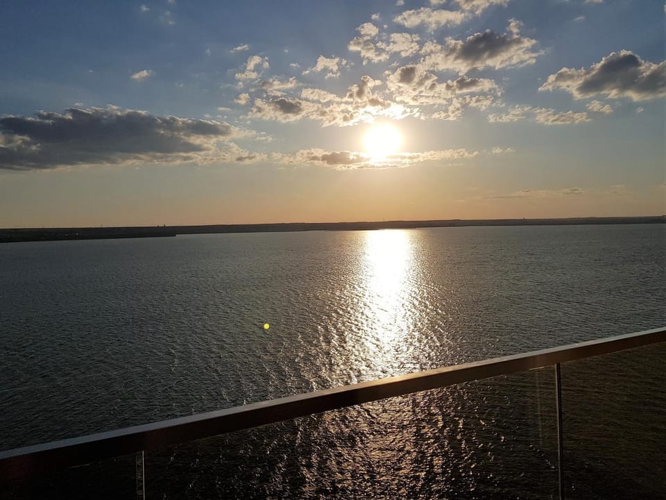 Lake view, Sunset