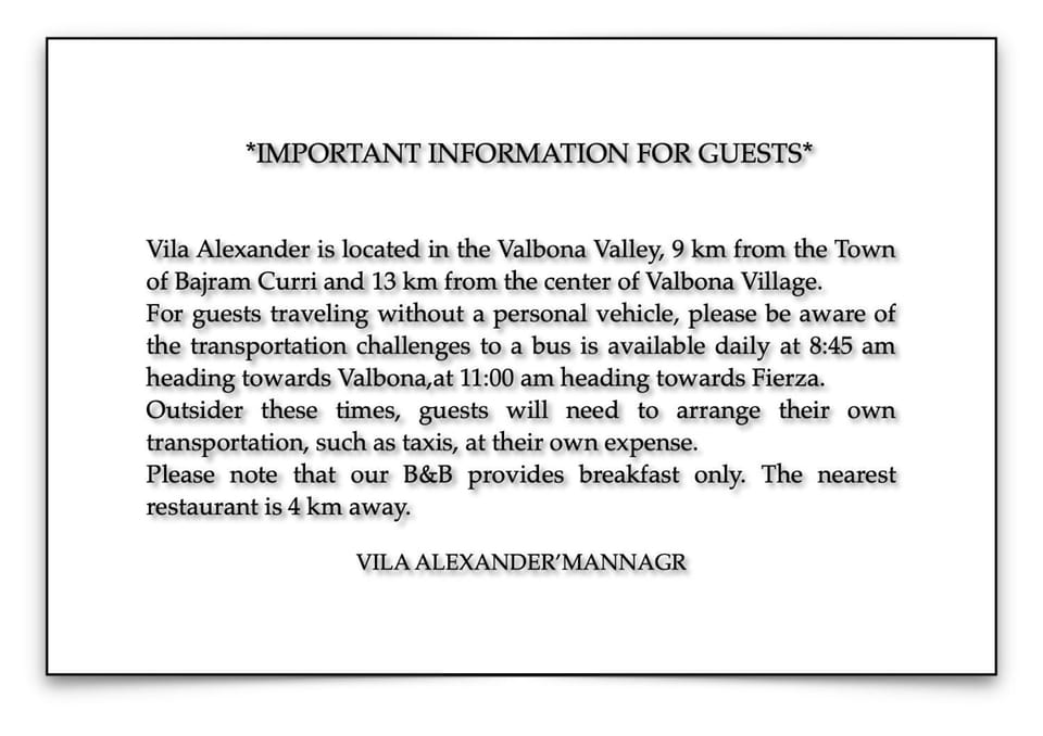 Restaurant/places to eat