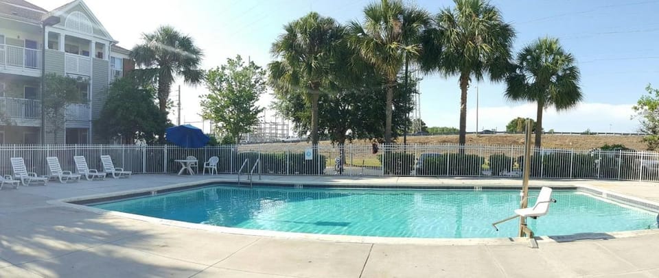 Property building, Pool view, Swimming pool