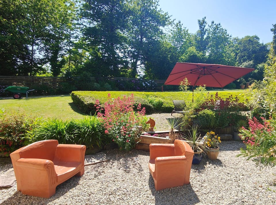 Patio, Garden, Garden view