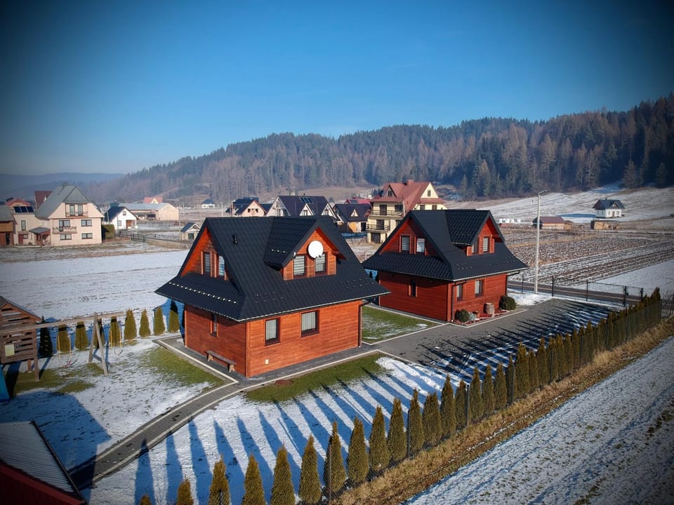 Property building, Natural landscape, Winter, Mountain view