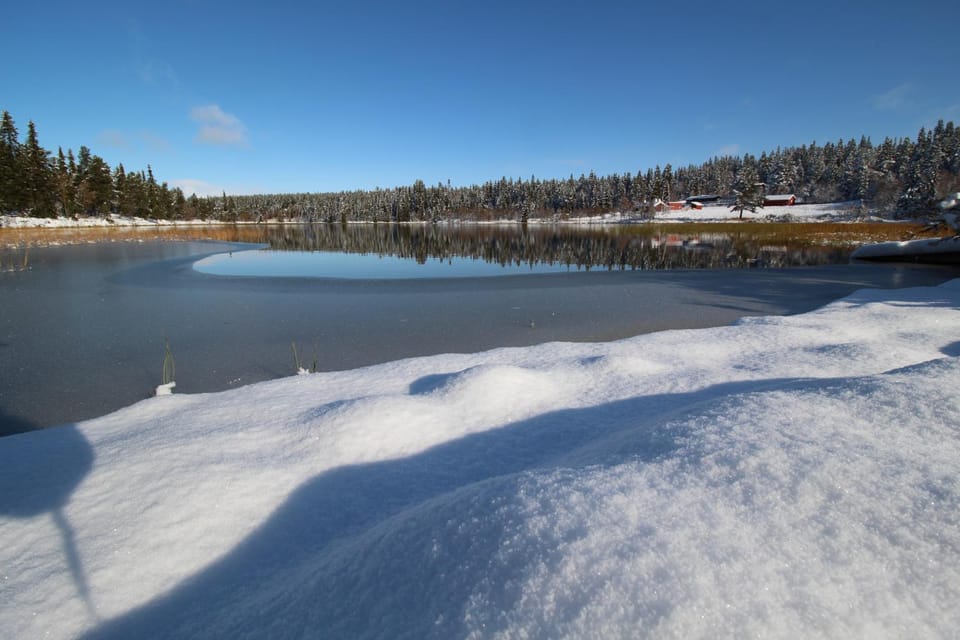 Winter, Hiking, Lake view