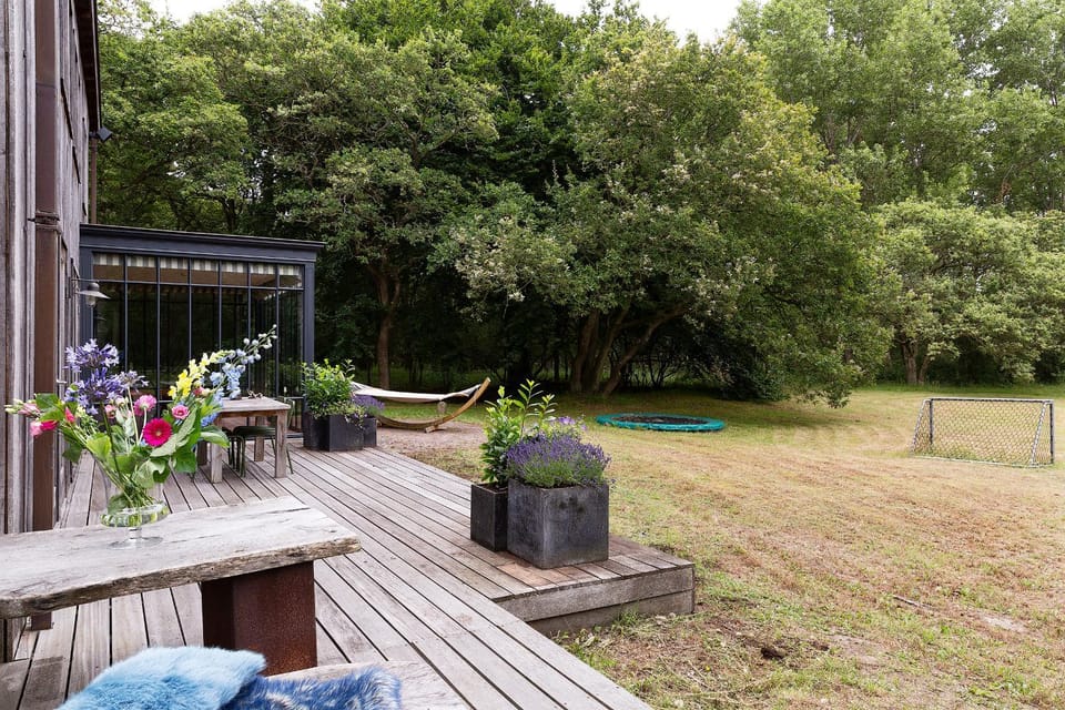 Patio, Natural landscape, Garden view