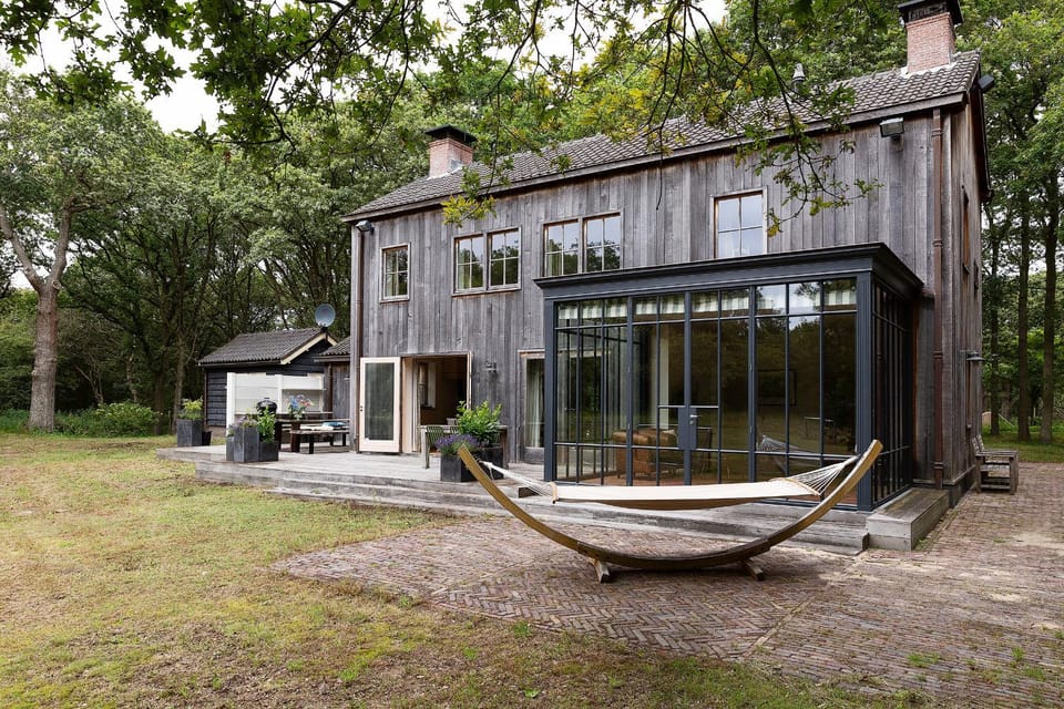Property building, Patio, Natural landscape, Garden view