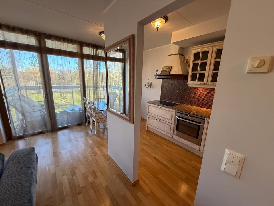 Kitchen or kitchenette, Dining area, stove