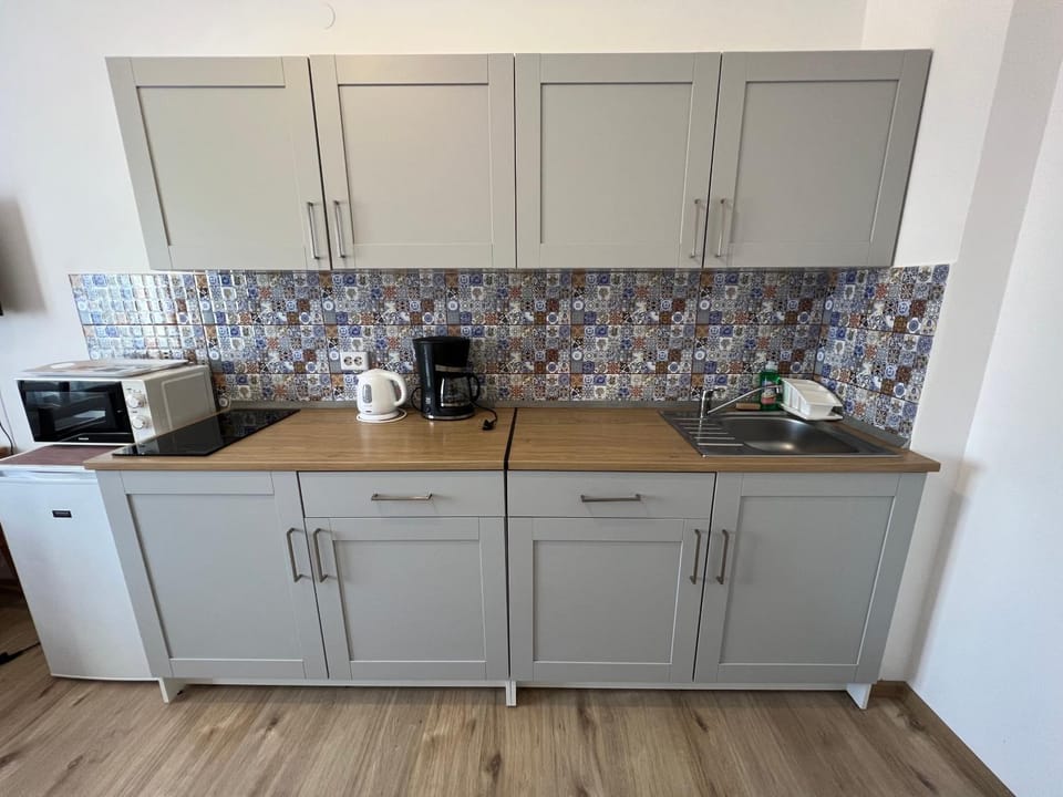 Coffee/tea facilities, Kitchen or kitchenette, minibar, stove