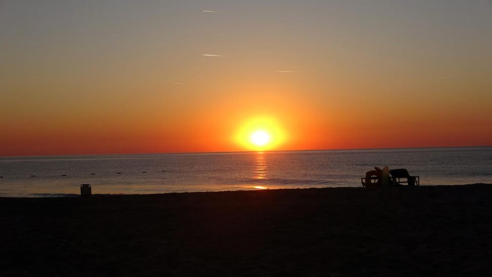 Beach, Sea view, Sunrise