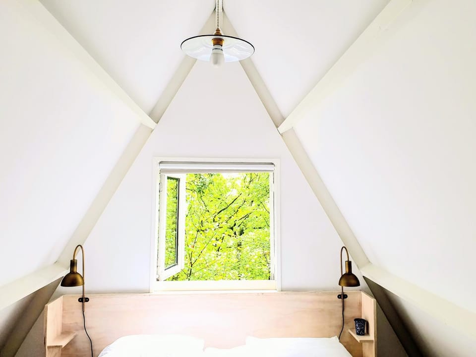 Natural landscape, View (from property/room), Bedroom, Garden view