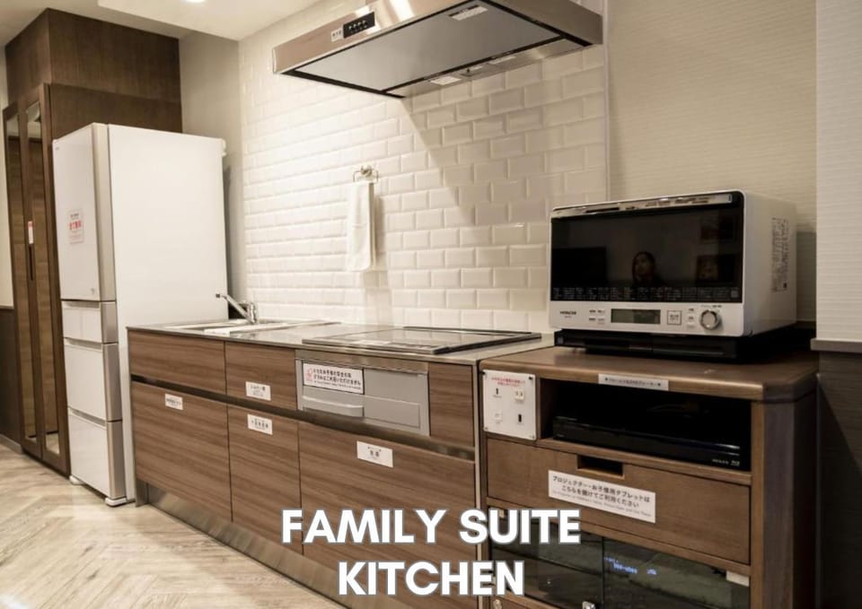 Photo of the whole room, microwave, kitchen