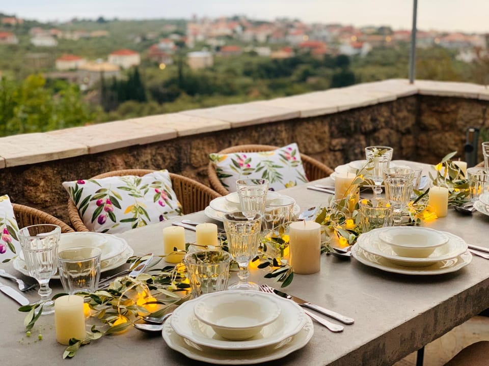 View (from property/room), Balcony/Terrace, Dining area, Sunset