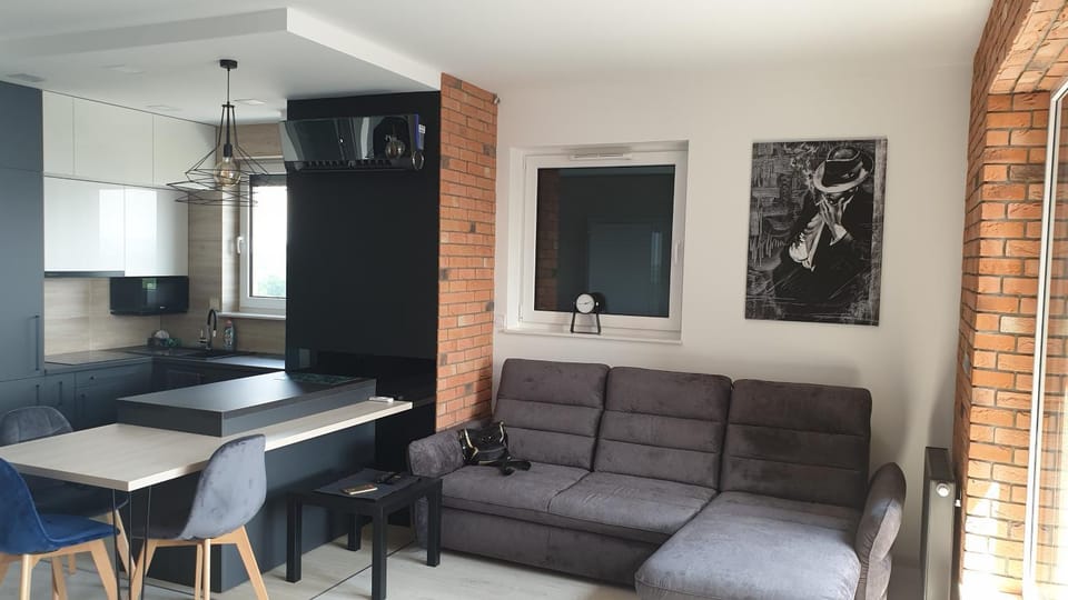 Kitchen or kitchenette, Living room, Seating area