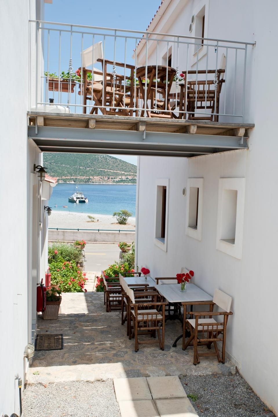 Patio, Seating area, Garden view, Mountain view, Sea view