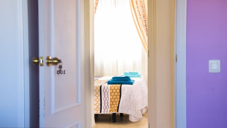 Bed, Photo of the whole room, Bedroom, towels, wardrobe