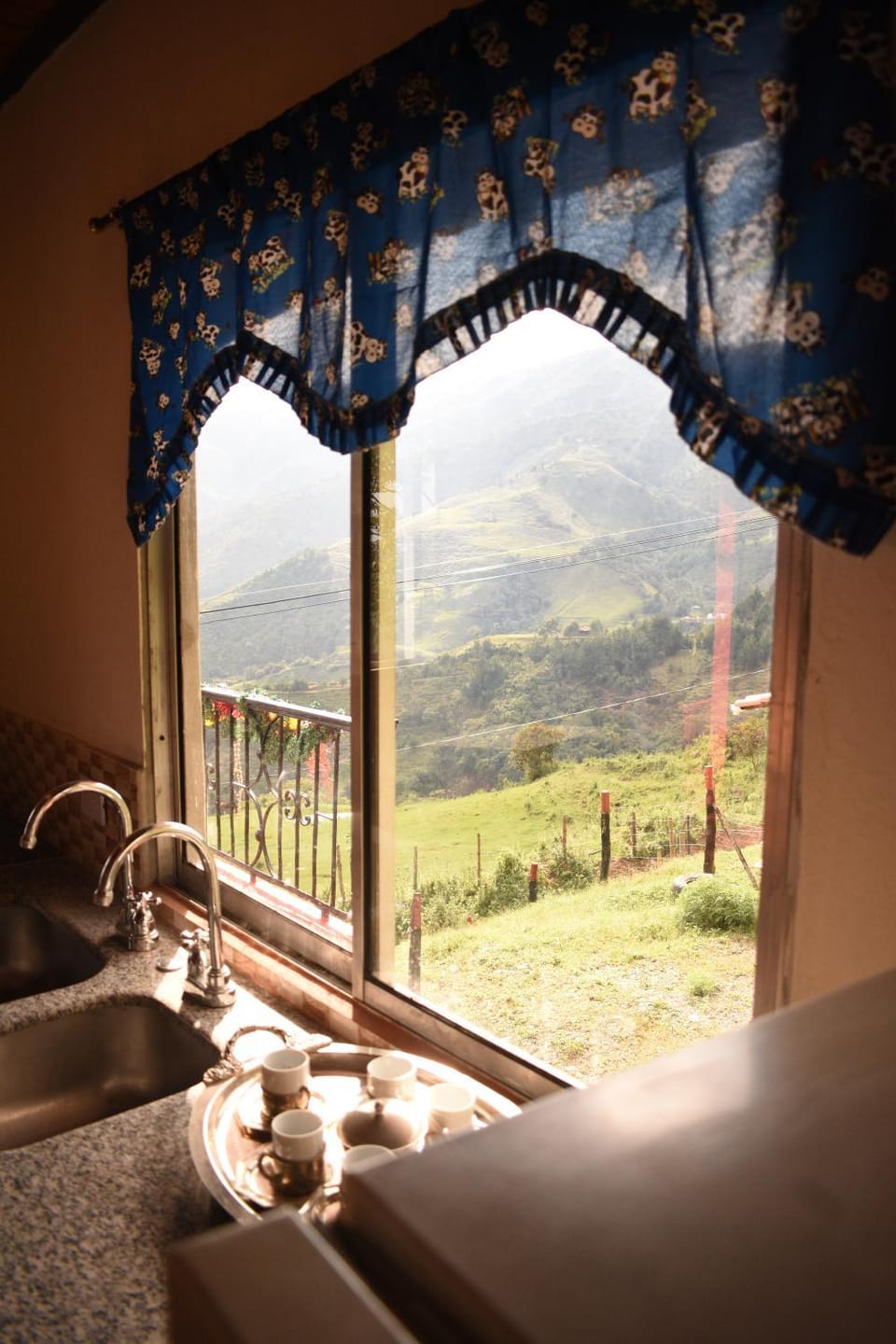 Kitchen or kitchenette, Decorative detail, Mountain view