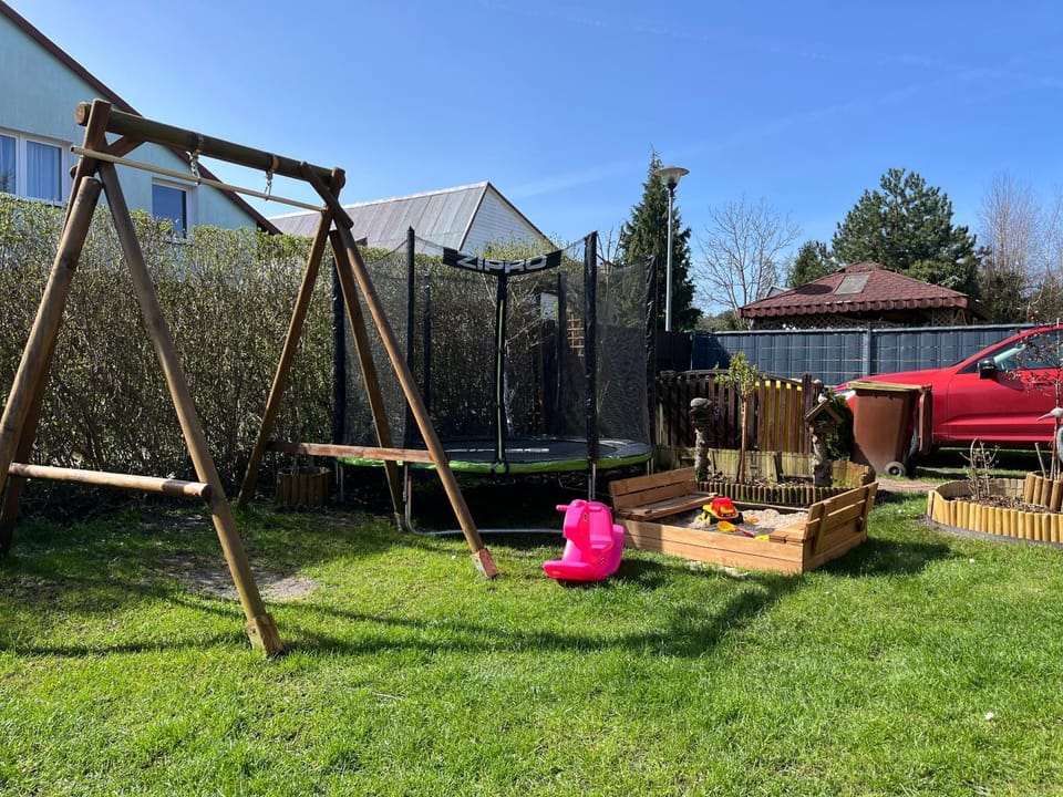 Spring, Day, Natural landscape, Children play ground, Garden, Garden view