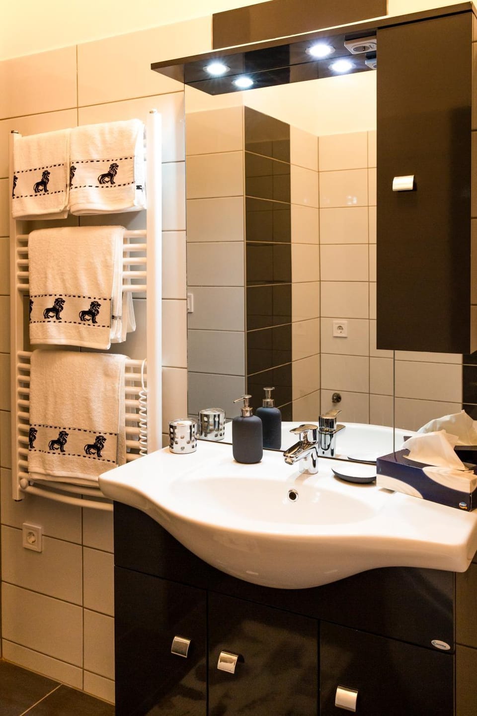 Bathroom, towels