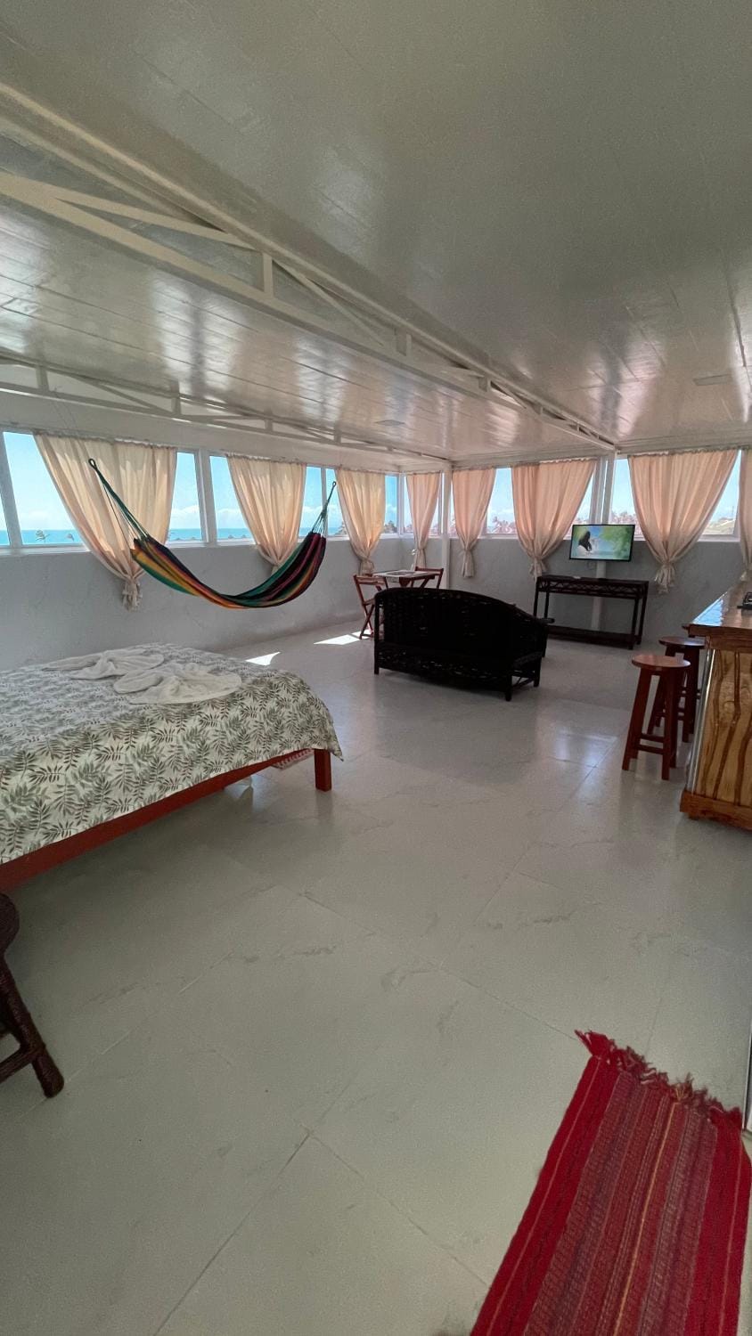Flat com Varanda e Vista Mar Apartment in State of Ceará