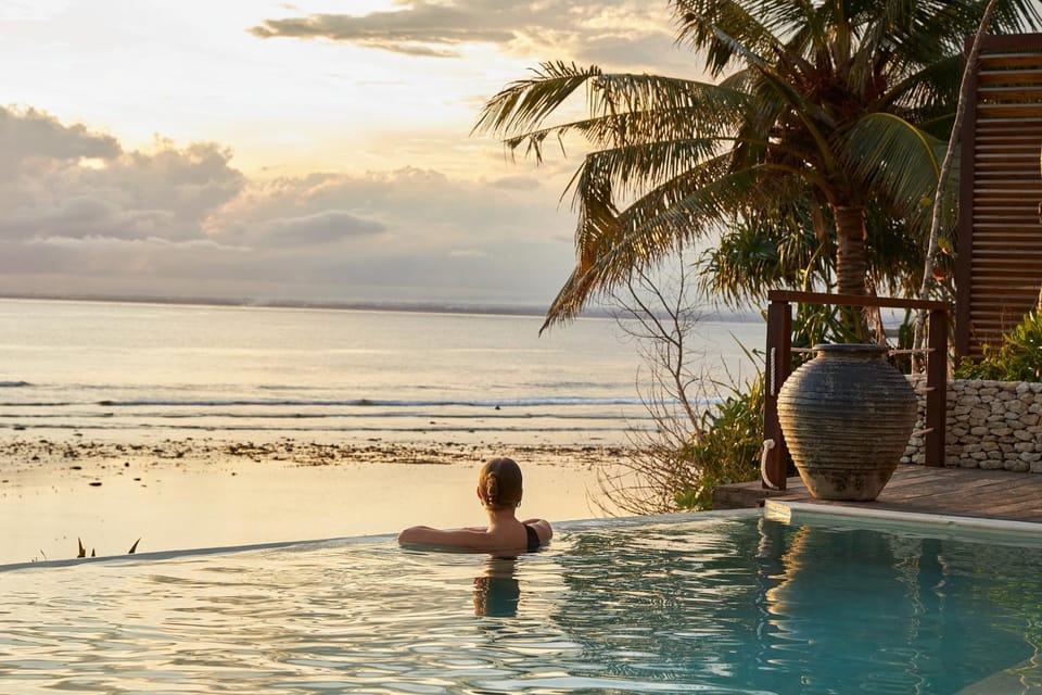 Natural landscape, Pool view, Sea view, Swimming pool, Sunset