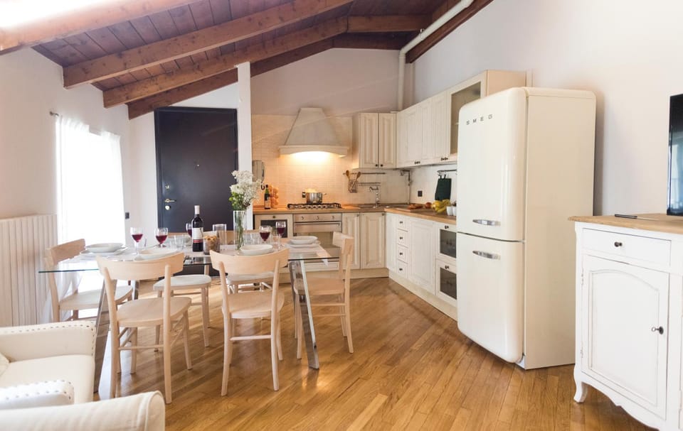 Living room, kitchen