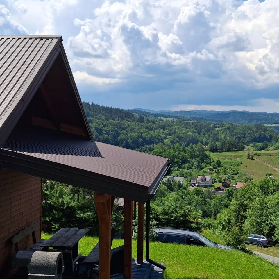 Domki i apartamenty nad jeziorem solińskim z basenem I widokiem na góry Nature lodge in Slovakia