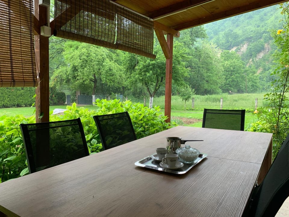 Property building, Patio, Garden, Garden view