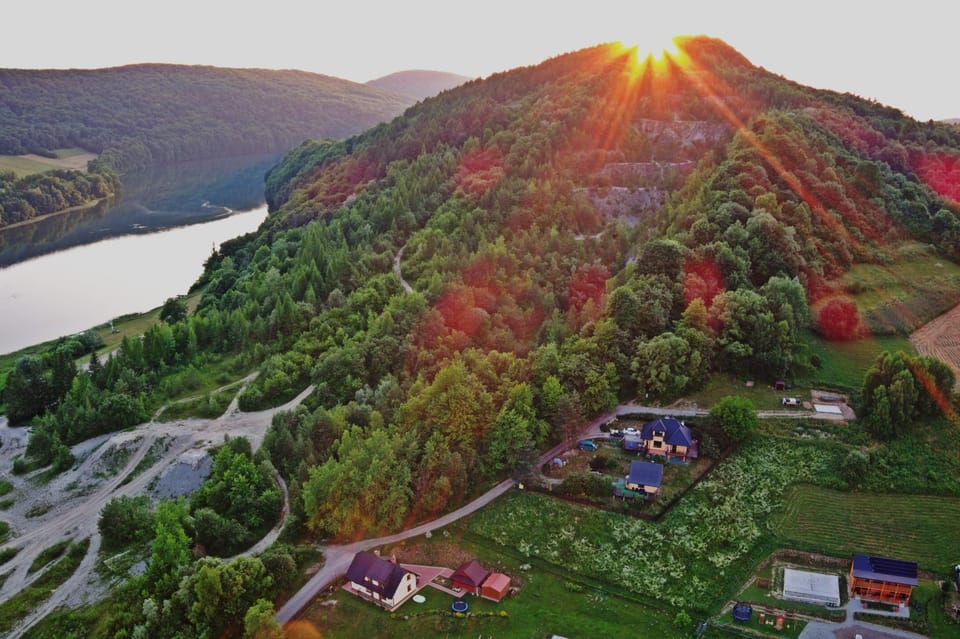 Day, Neighbourhood, Natural landscape, Bird's eye view, Sunset
