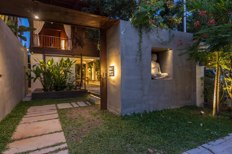 Night, Garden, Garden view