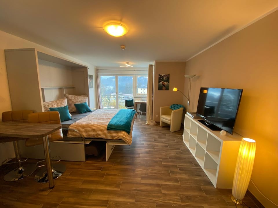 Living room, Dining area, Bedroom