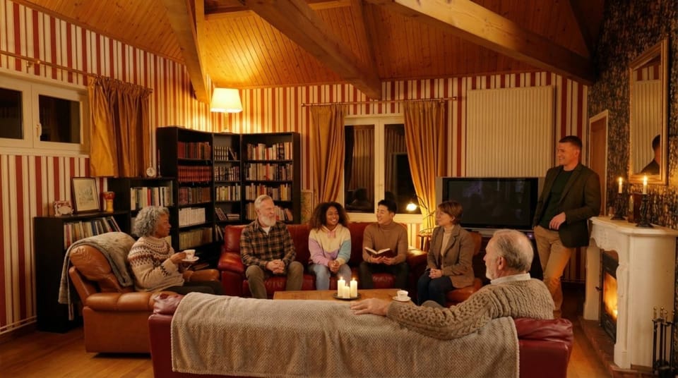 Billiard, Library, Living room