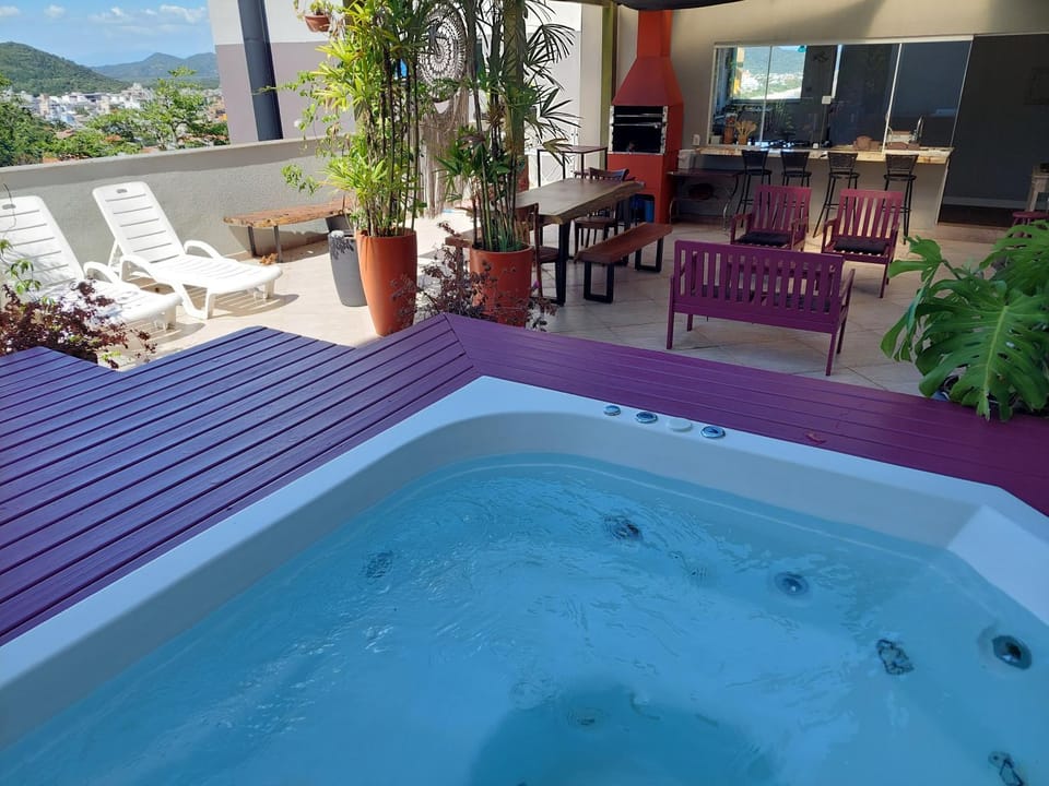 Jurere Cobertura 400m do Mar vista linda Apartment in Florianopolis