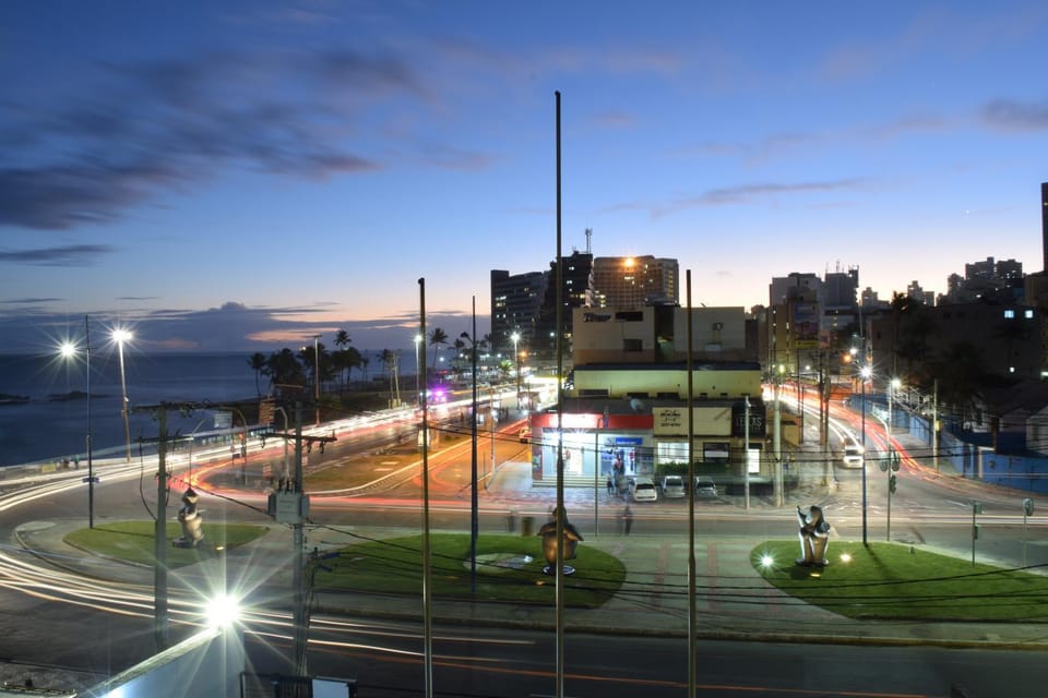 Night, City view, Street view