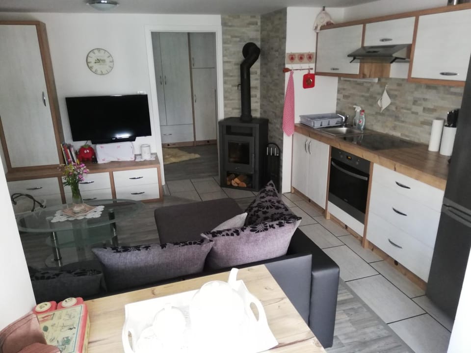 Kitchen or kitchenette, Living room
