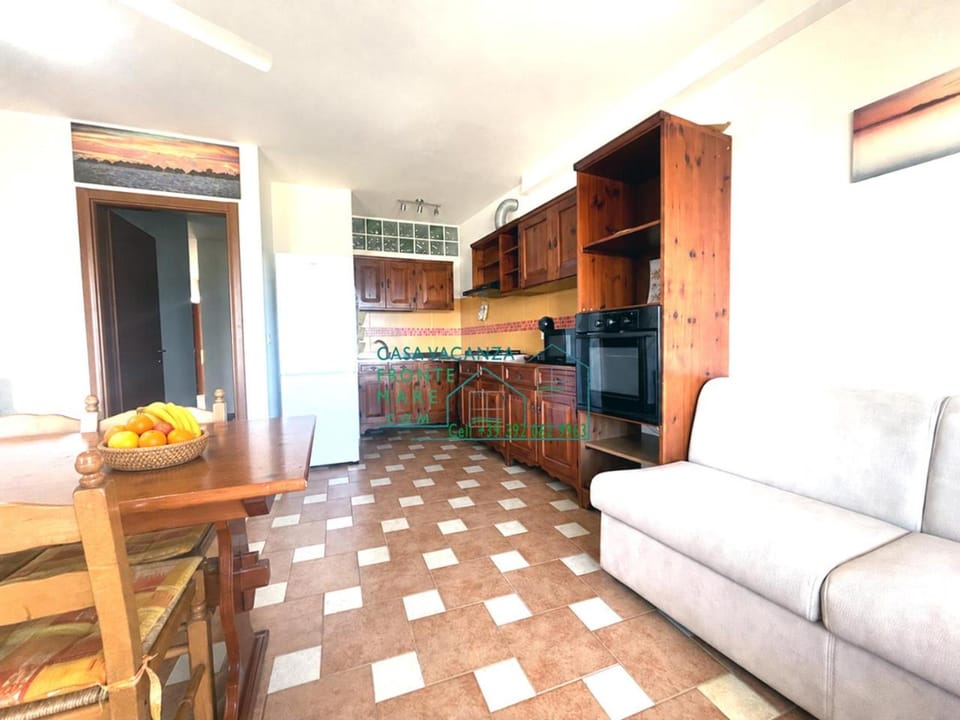 Kitchen or kitchenette, Living room, Seating area, Sea view, Sea view, stove, stove