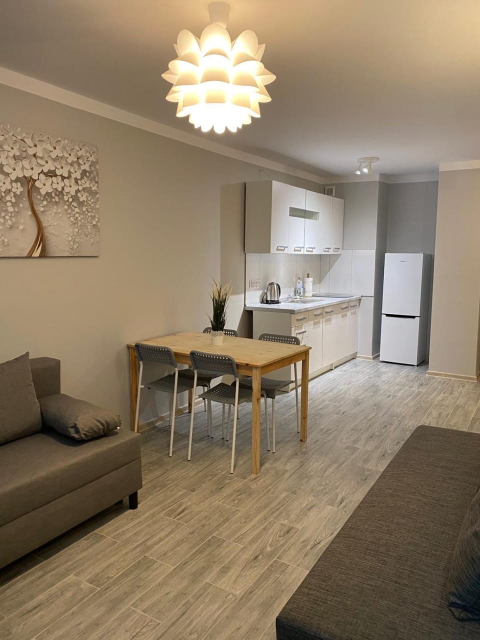 Kitchen or kitchenette, Living room