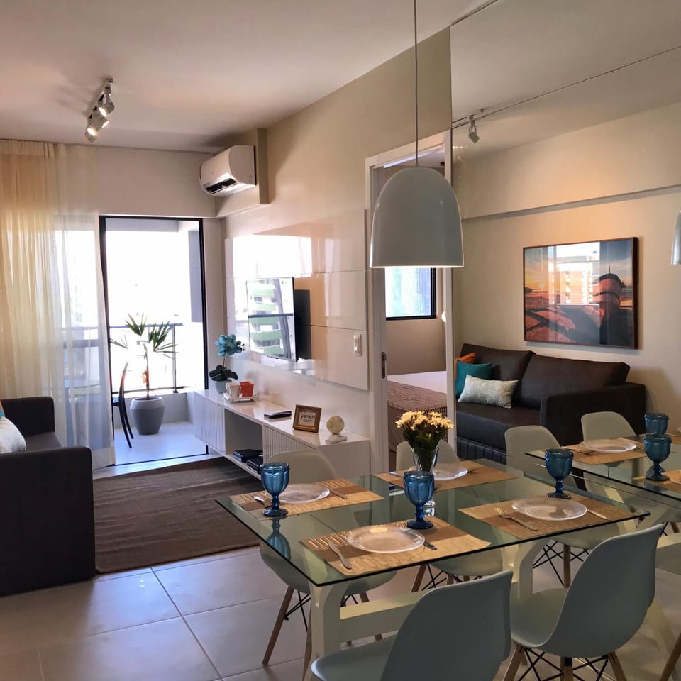 LUXO 710-Quarto e Sala com Varanda de frente Mar Apartment in Maceió